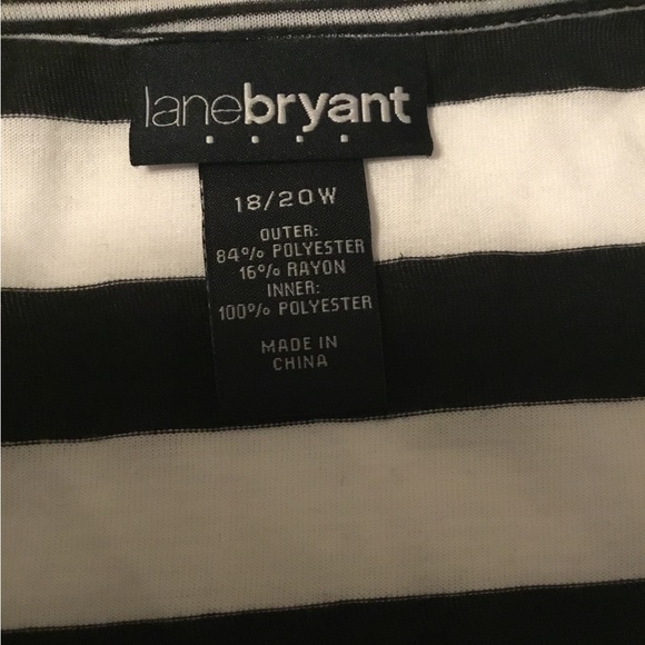 Lanebryant Women Out Shirt Black/White, Inner Shirt Black Sz 18/20 - Picture 5 of 5